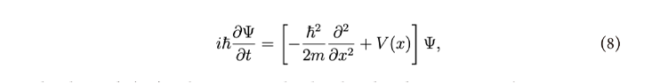 Ecuación 8. Ecuación de Schrödinger dependiente del tiempo